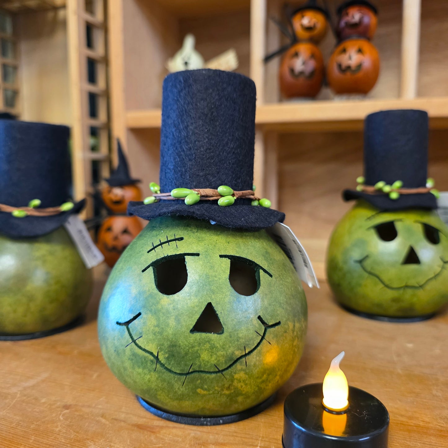 Gourd  ~ Frank Lumiinary with battery tealight
