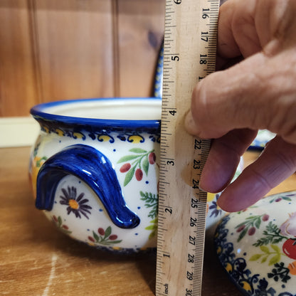 Jar 34 oz / Tureen 7" H  with lid Veggie 1147