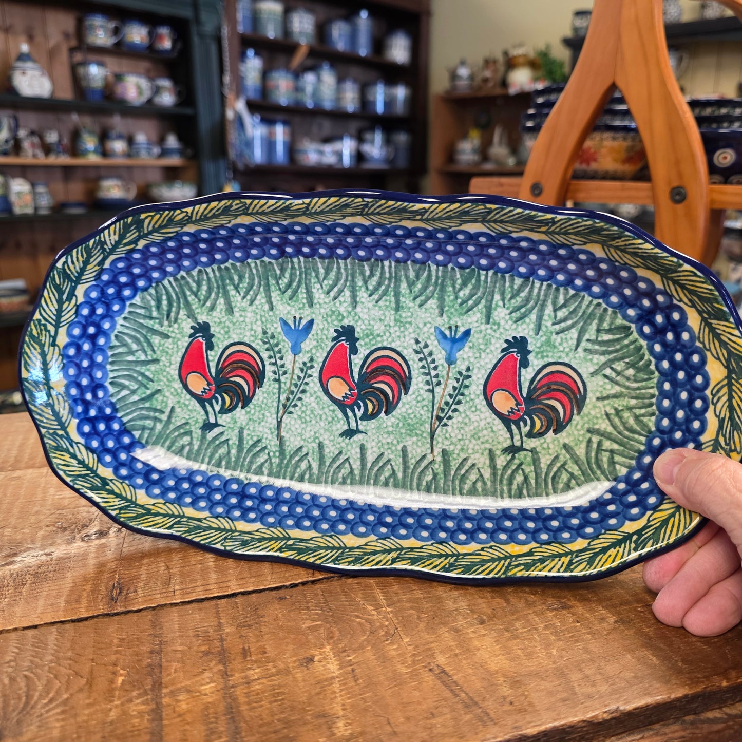 Tray   Scalloped Oval   6.25" x 12.5"   U2663 ~ U3