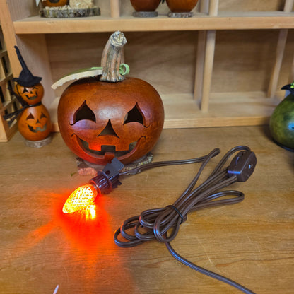 Gourd - Lucas Lit with electric light