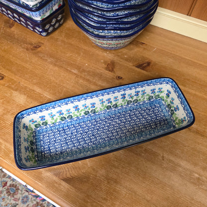 Baker Long Loaf 12" x 4.5" x 3.5"deep  784-2668X  Dutch Iris pf0526