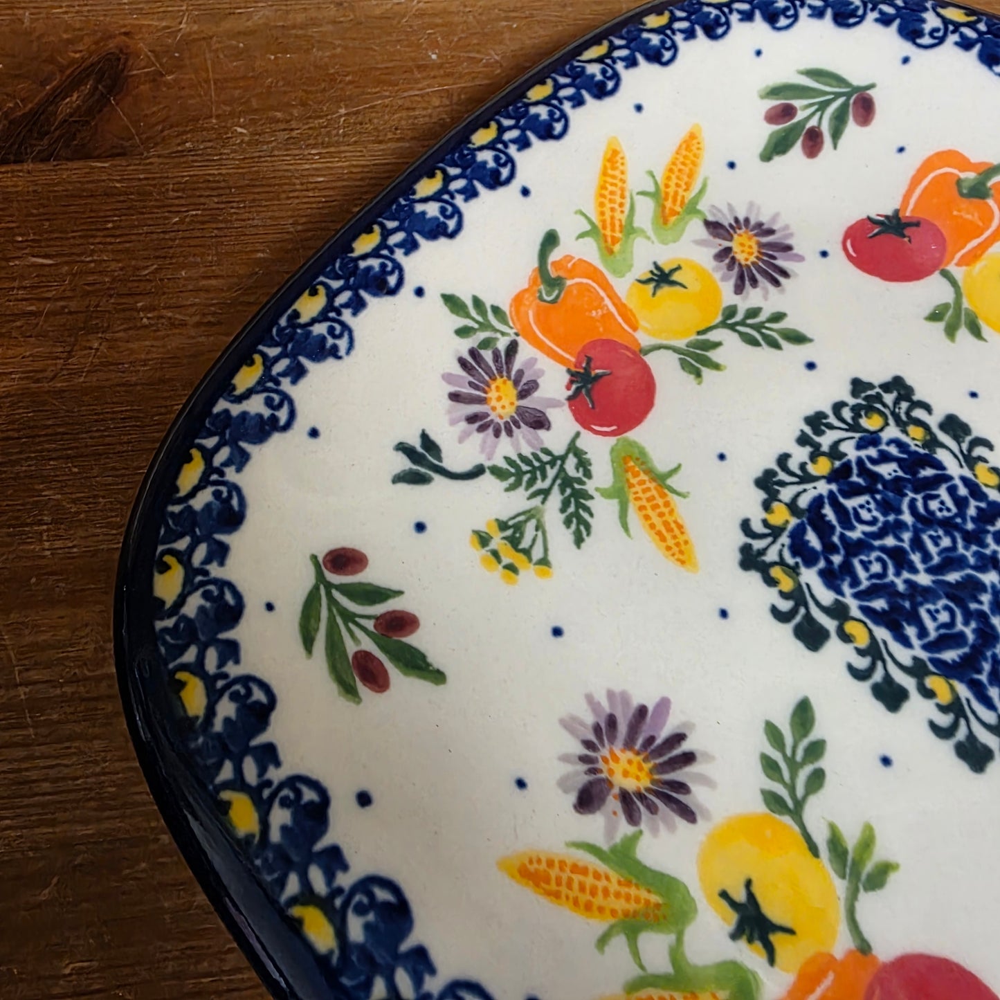 Platter 11"x8" Rectangular Veggies