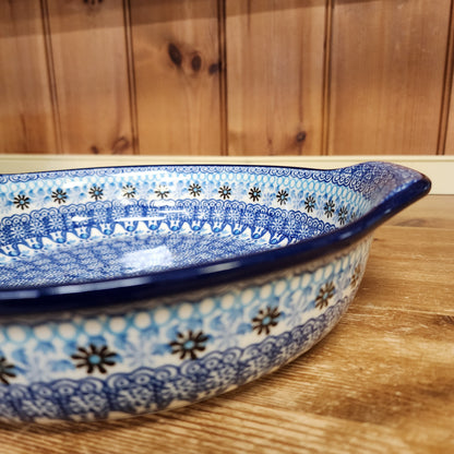 Baker   Round w/handles   10.25"  2187x Blue Yonder