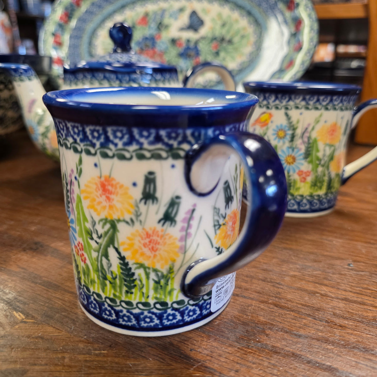 3 pc Teapot and 2 cups / Dandy 1125 bird