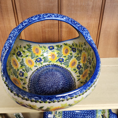 Basket  Sunflower 9" x 7.5"High