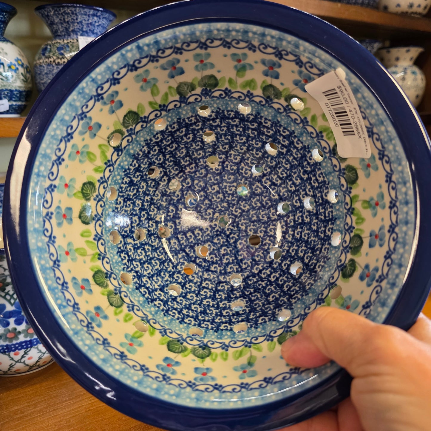 Berry Bowl w/ Saucer   8"W  470-2668X  Dutch Iris pf0526