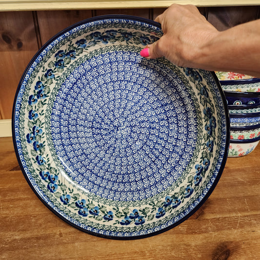 Bowl ~ Serving ~ 12.75"W x 2.5"D 115-2273X Winter Viola