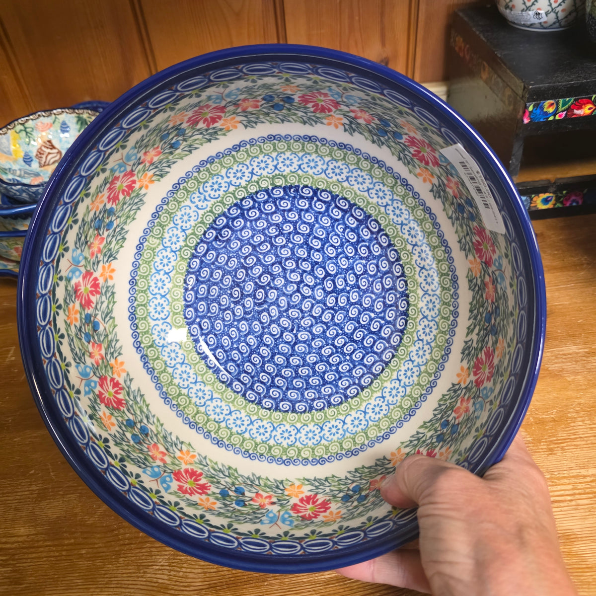 Bowl 9" Serving ~ #3 /238 butterflies (4.5"deep)