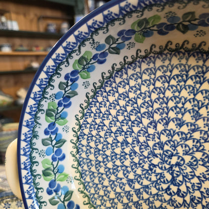 Baker   Round w/ Handles   10" 420-1416X  Blue Berries pf0526