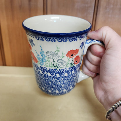Mug   Bistro   16 oz. 812-2901X  Red Poppy Garden pf0526