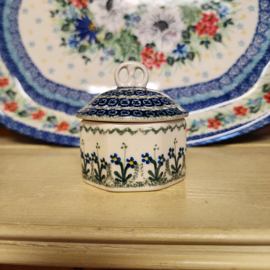 Ring   Trinket Box    0614X ~ Blue Spring Daisy