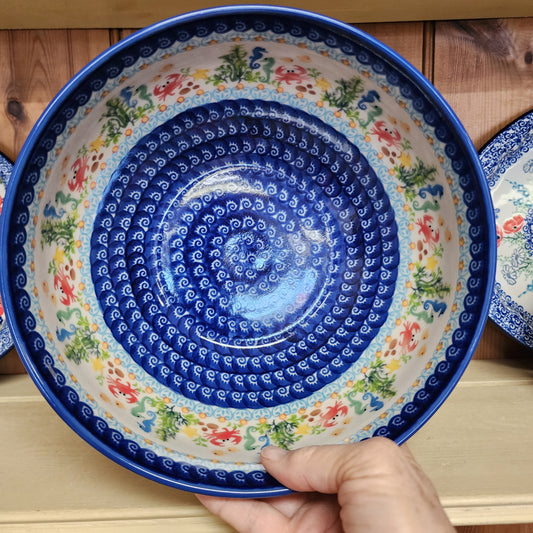 Bowl 9" Serving ~ Crab Sealife 884