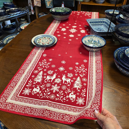 Runner Red Holiday 20"x68" #4834
