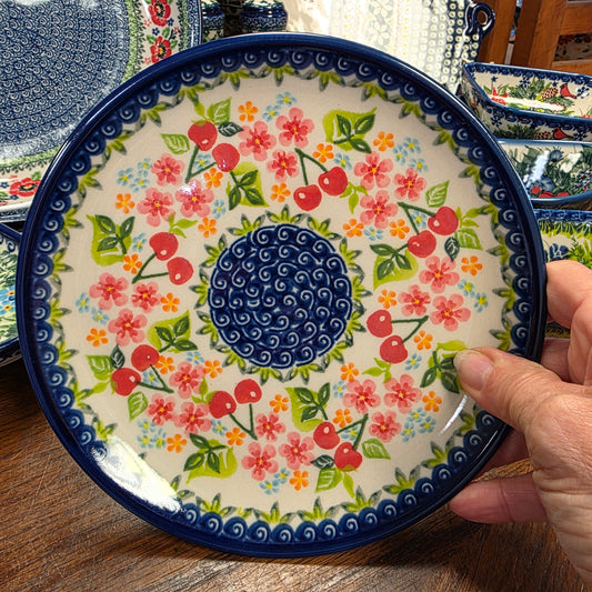 Plate 7.5" Cherries