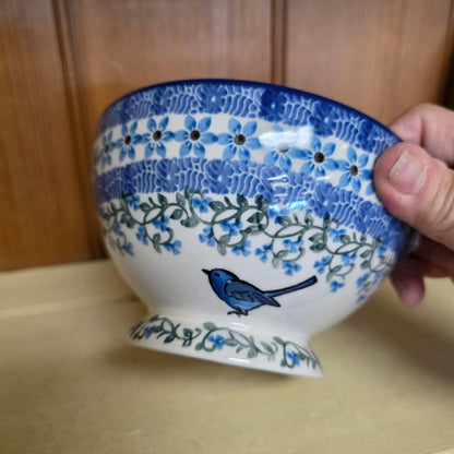 Bowl w/Pedestal   5.25"W  206-1932X  Song Bird pf0526