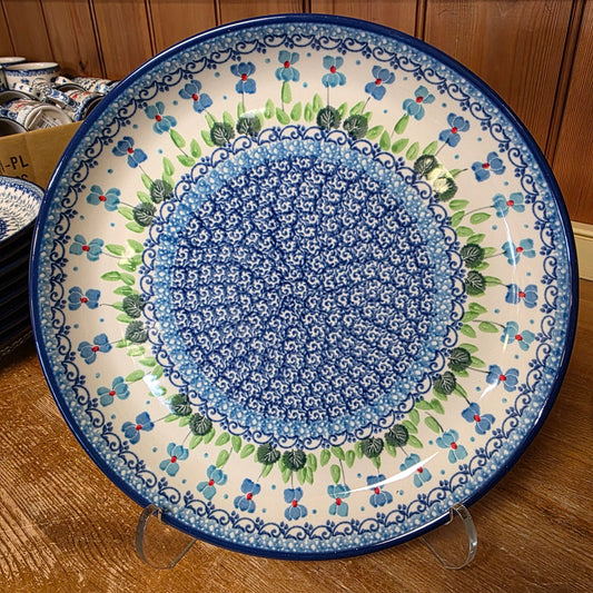 Plate   Rimmed   9" 302-2668X  Dutch Iris pf0526