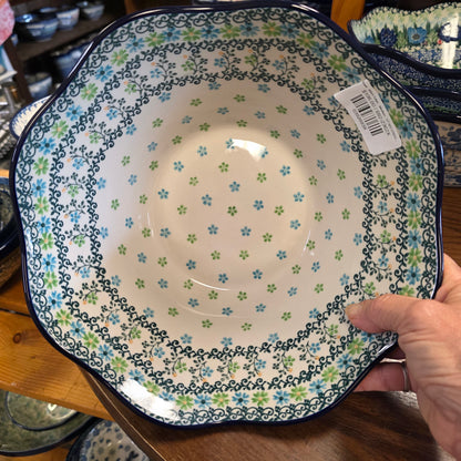 Bowl   Wavy Edge   Medium  10" 692-2362X  Beach Sparkle pf0526