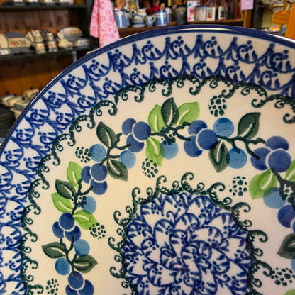 Plate   7.75"  086-1416X  Blue Berries pf0526