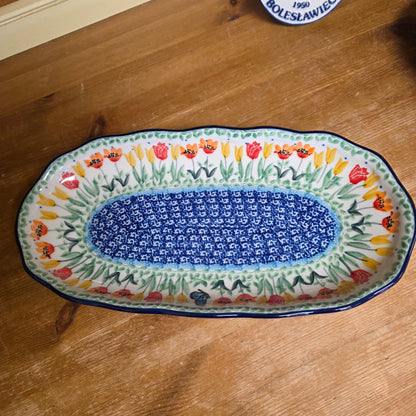 Tray   Scalloped Oval   6.25" x 12.5" A42-U5224  U3 pf0526