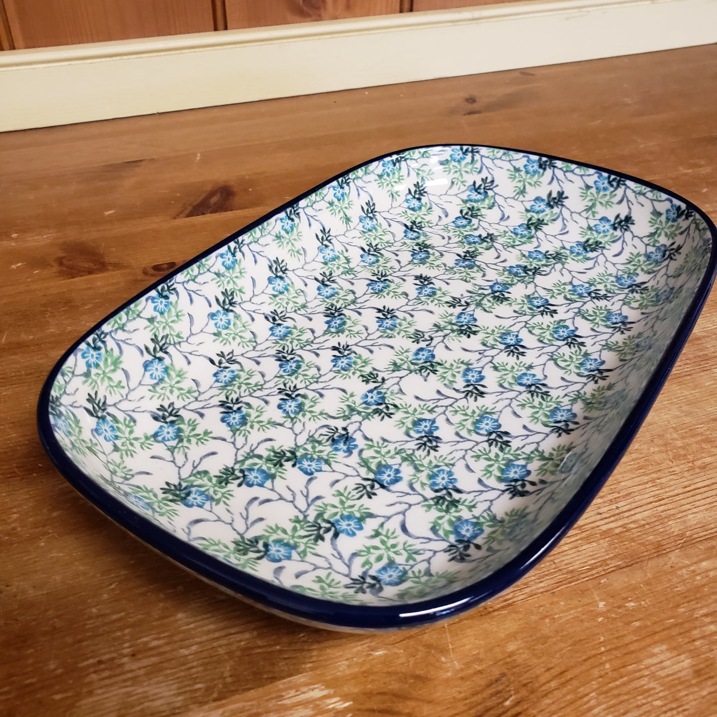 Tray ~ Shallow Rectangular ~ Small 392-2814X Summer Ivy