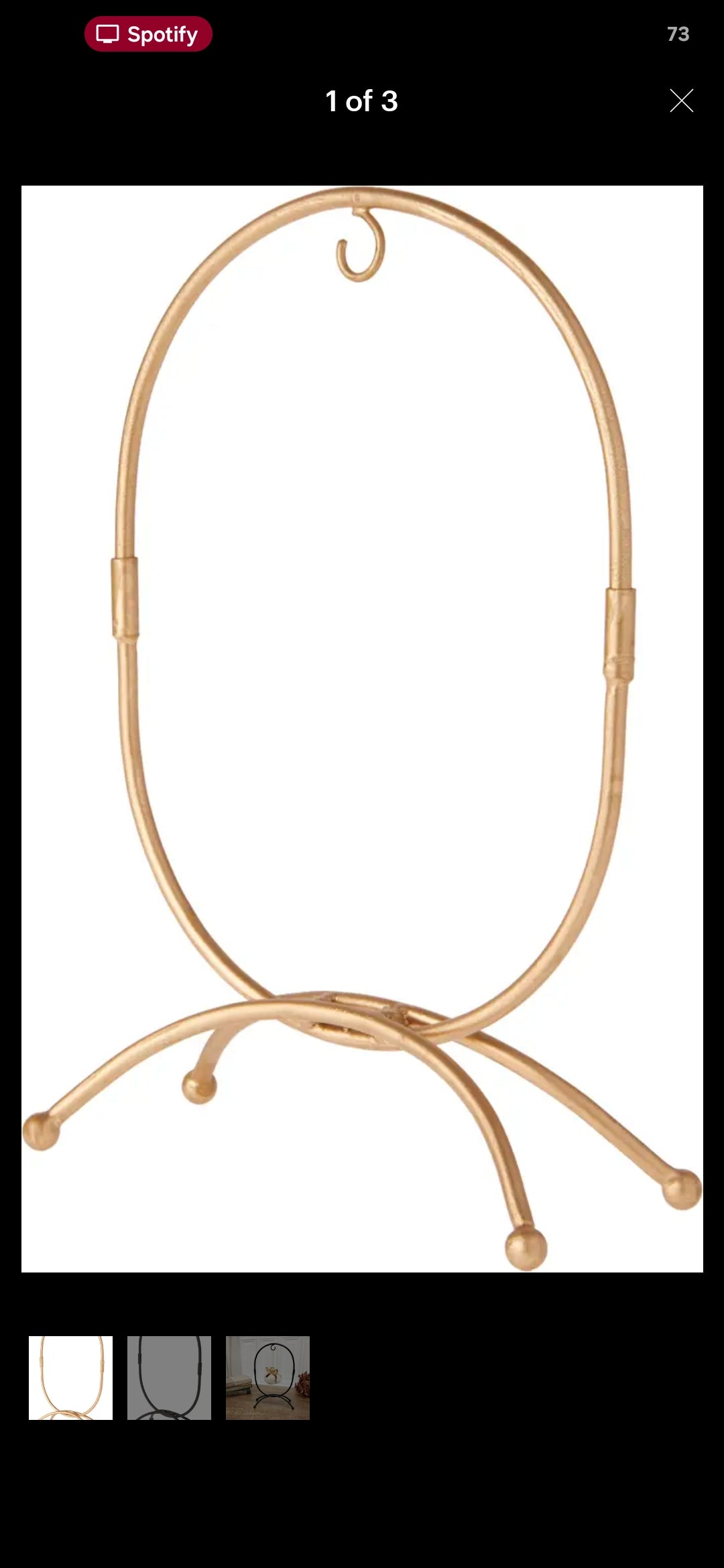 Stand for Ornament (Gold) #11101