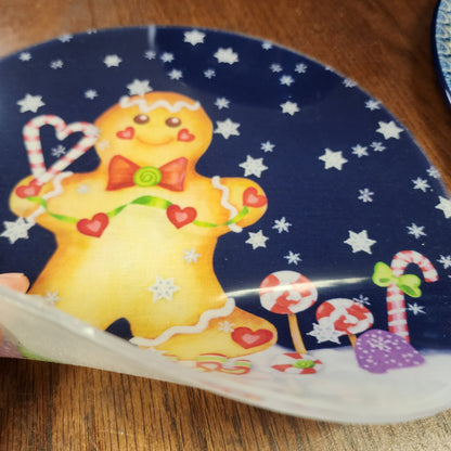 Silicone trivet Gingerbread Man 10" Round #4938