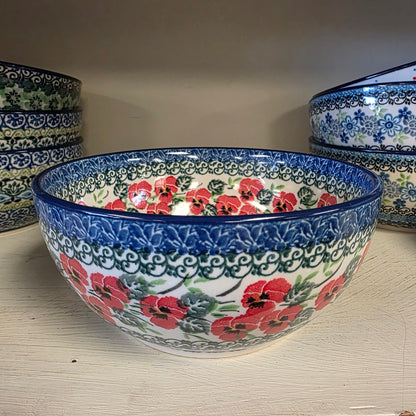 Bowl   Soup/Salad   6.25"   2538X ~ Red Pansy