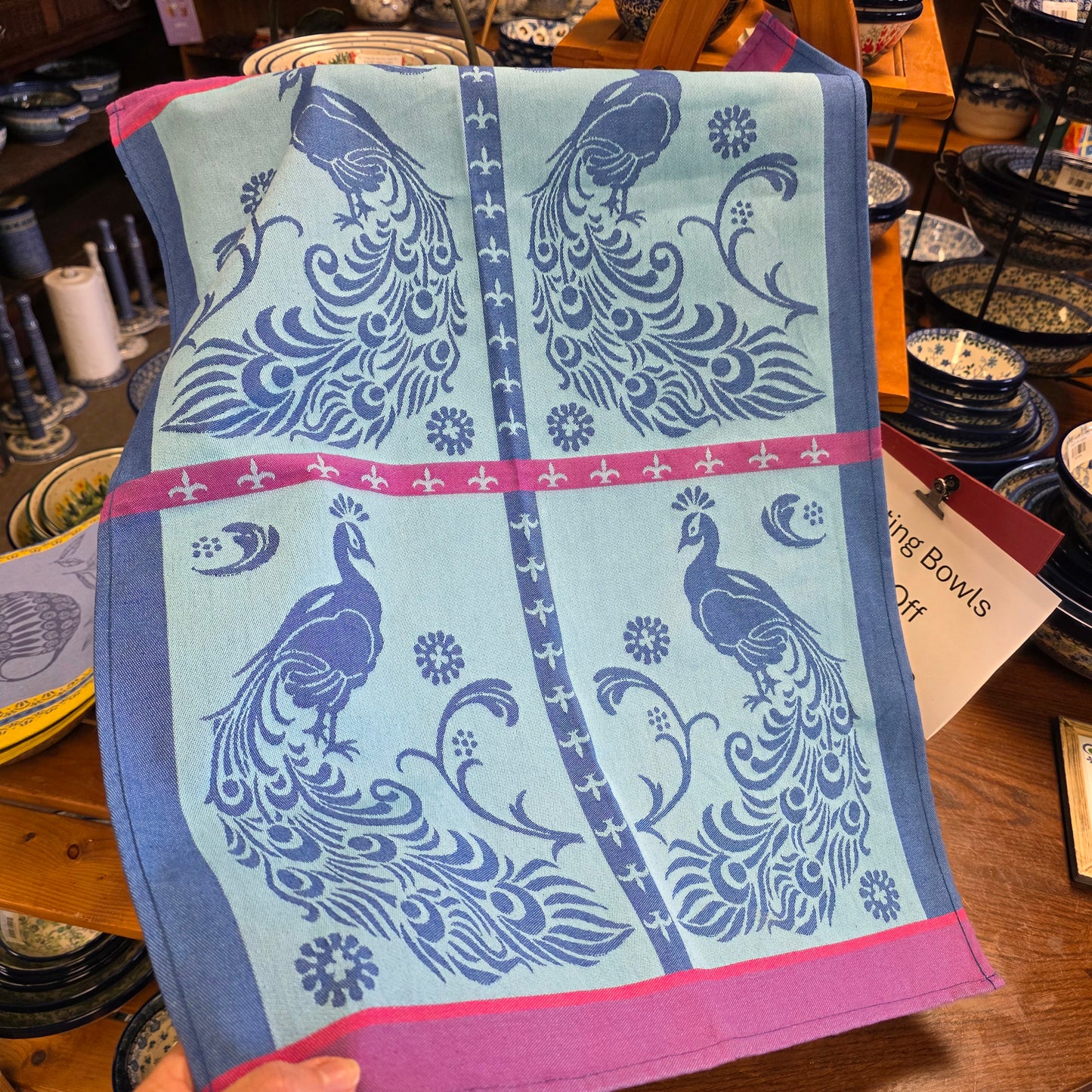 Tea Towel Peacock
