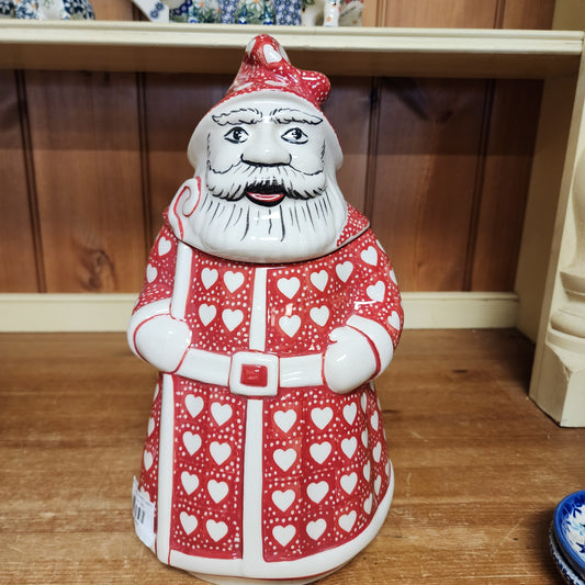Santa Box Red Hearts semc