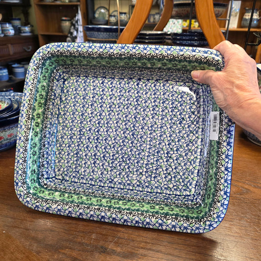 Baker   Rectangular w/Rim   Lasagna    11.25" x 13.75" 1479X ~ Kiwi