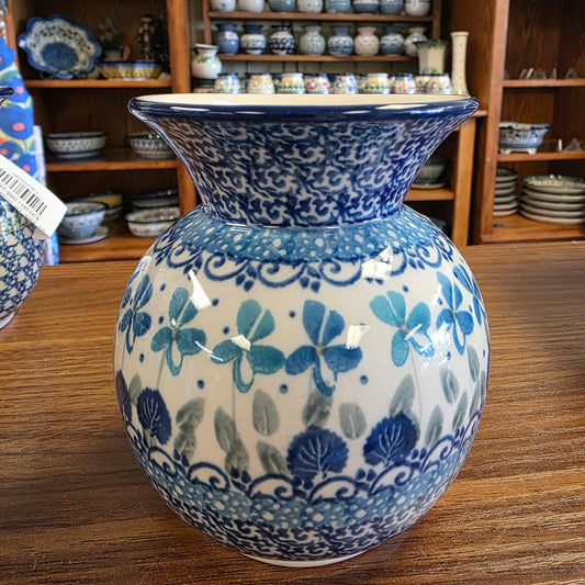 Vase   Bubble   4.25" 048-2751X  Blue Orchids pf0526