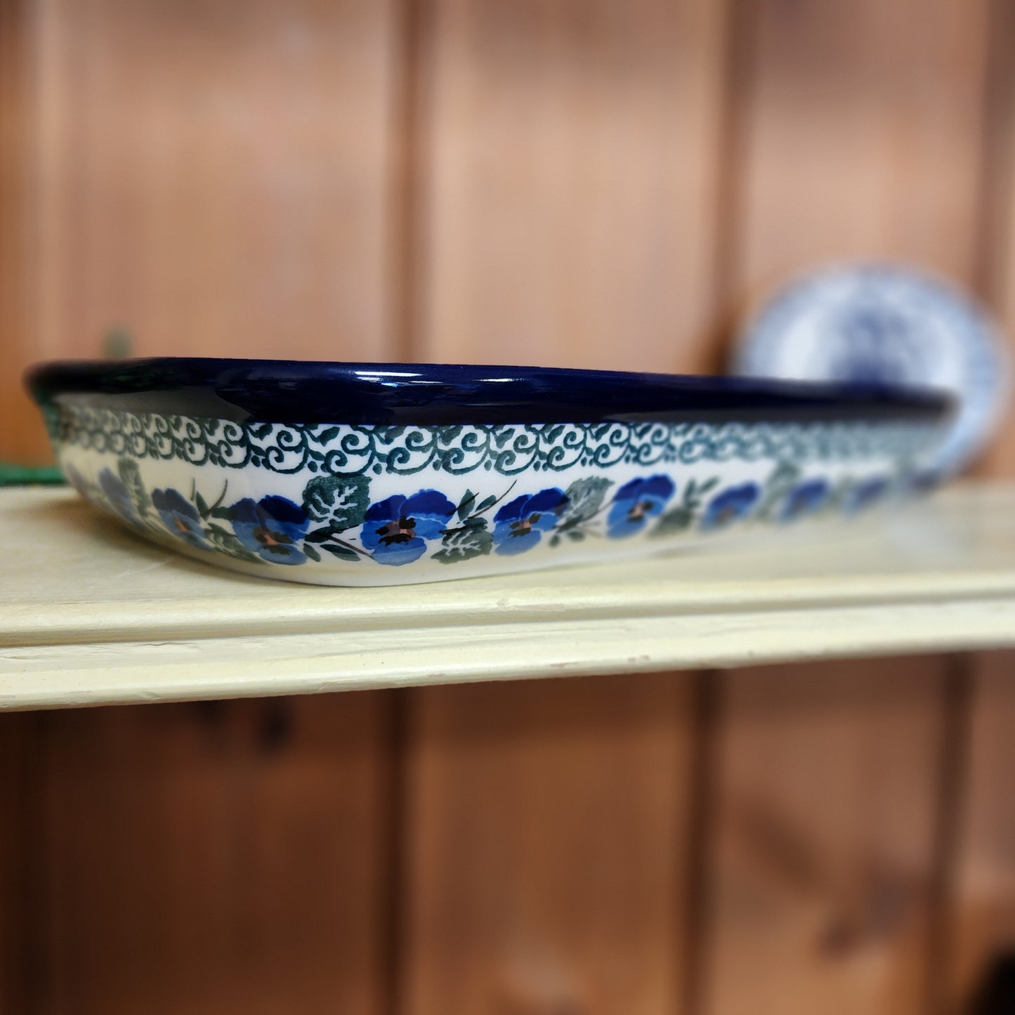 Divided Dish  6.5" x 9.25" 393-2273X  Winter Viola pf0526