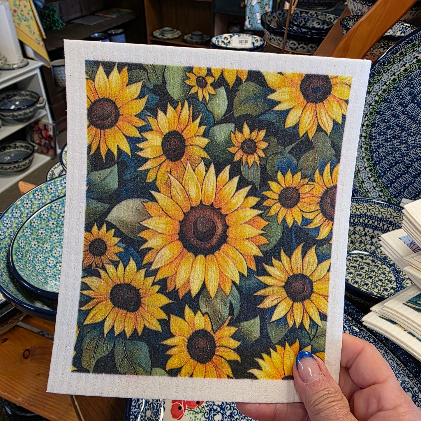 Dishcloth big Sunflower! (Swedish Dishcloth) daisy