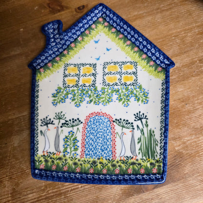 Plate ~ House ~ Runner Ducks 1256.Art1    (9" x7")