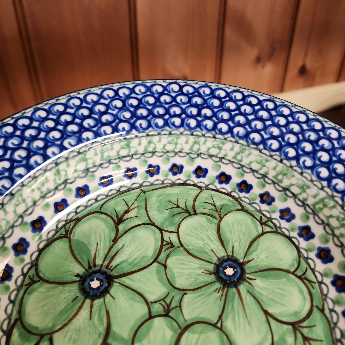 Bowl ~ Salad / Pasta ~ 9" 014-U408A ~ U4 Green J. Chyla  1.4 cups