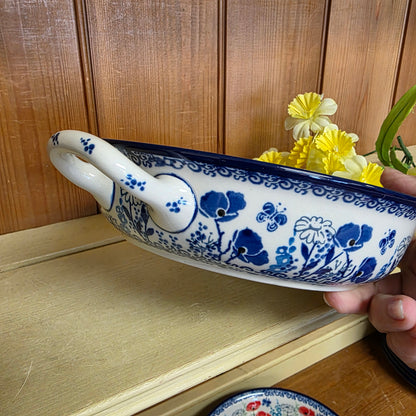 Baker   Round w/ Handles   8" 419-2902X  Evening Poppy pf0526