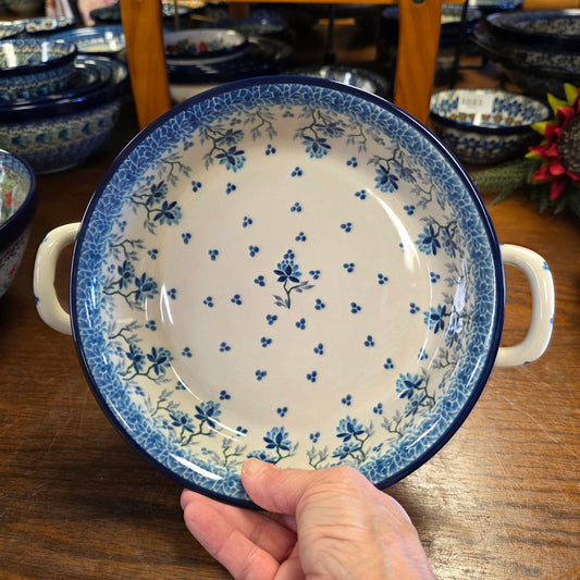 Baker   Round w/ Handles   8"   2524X ~ Clover Fields