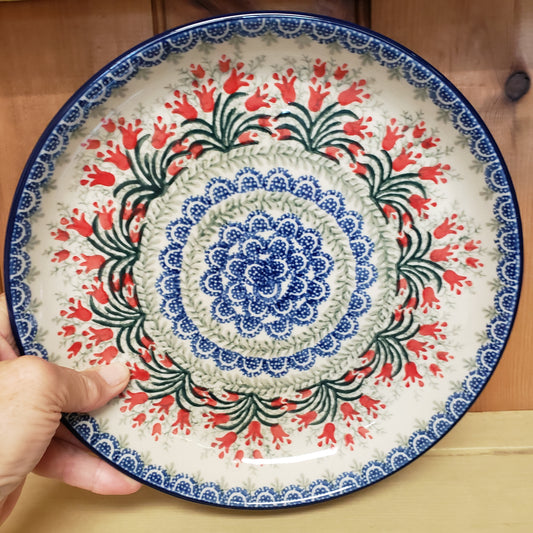 Plate ~ Rimmed ~ 9" 302-1437X Crimson Bells