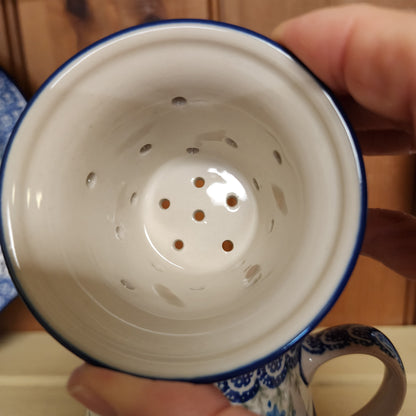 Mug w/Infuser and Saucer   12 oz.    1432X ~ Blue Bells