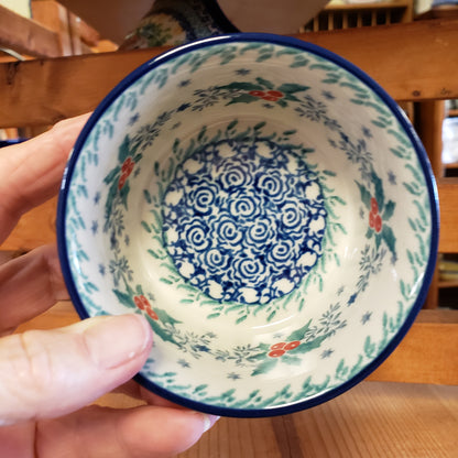 Bowl ~ Ramekin ~ 3.75" 409-2973X Winter Holly  6.4oz