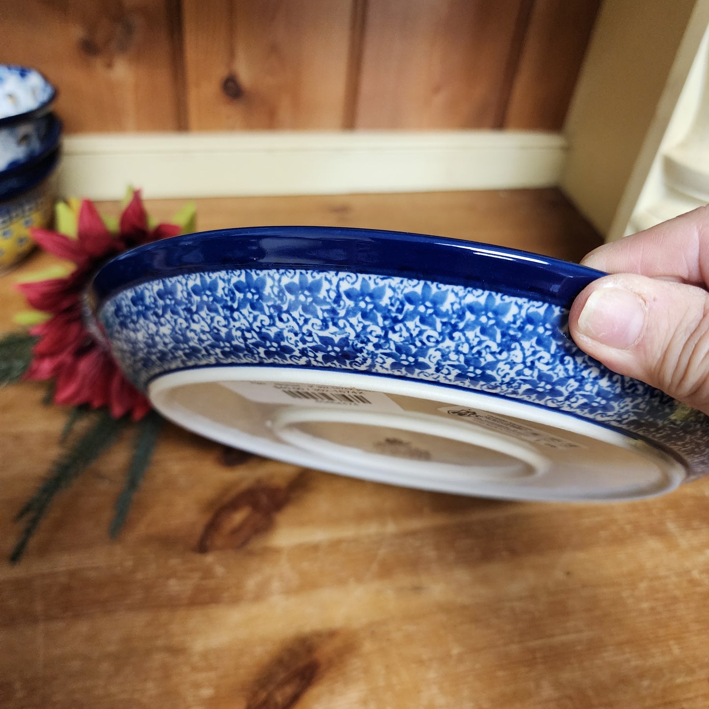 Plate ~ Rimmed ~ 9" 302-1674X Winter Moon