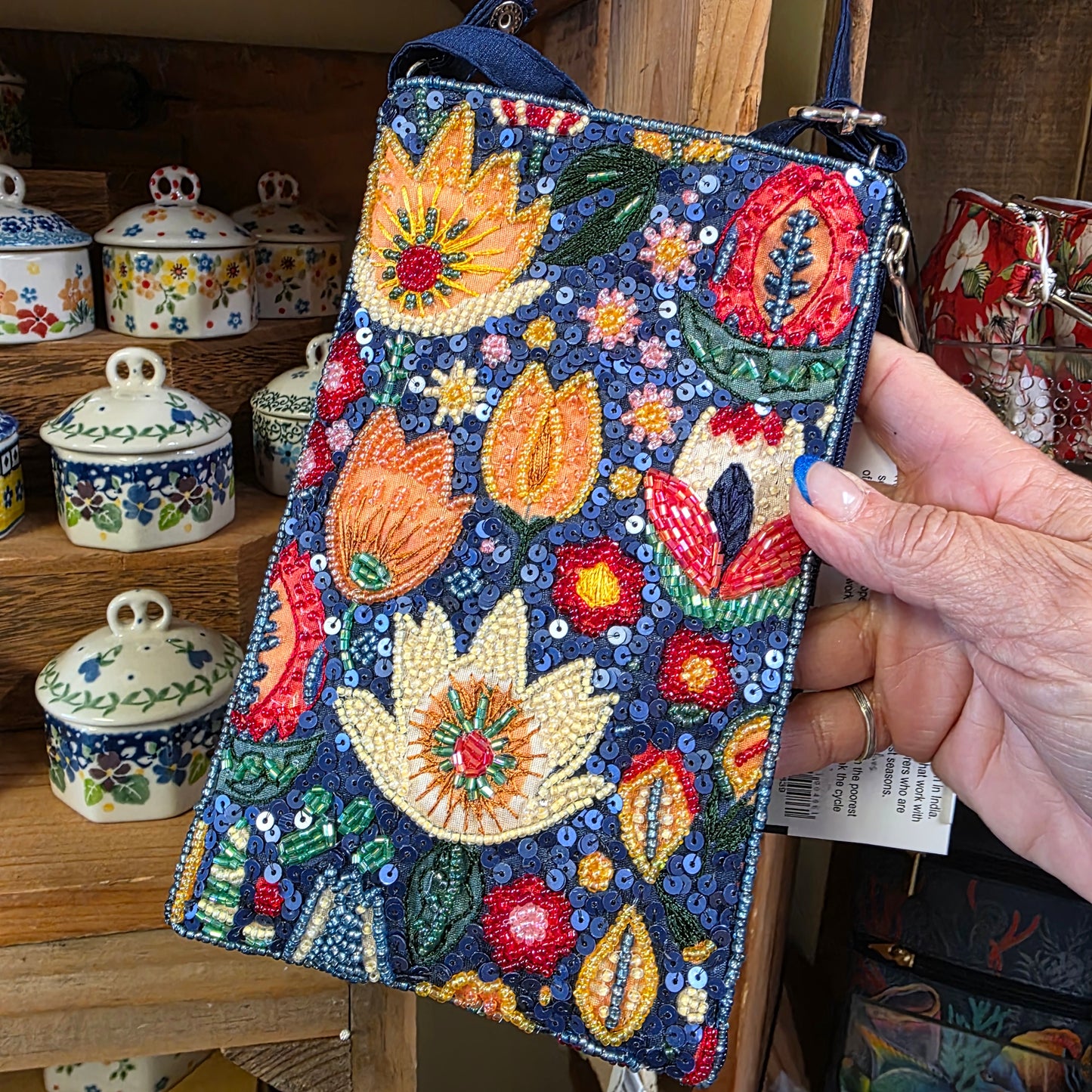 Club Bag Folk Florals / Crossbody Bag purse
