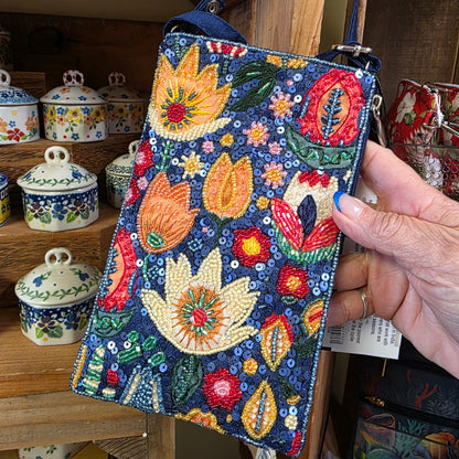 Club Bag Folk Florals / Crossbody Bag purse