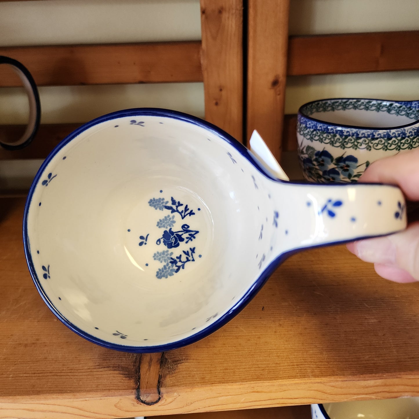 Bowl w/ Loop Handle ~ 16 oz 3204X ~ Bluebonnets