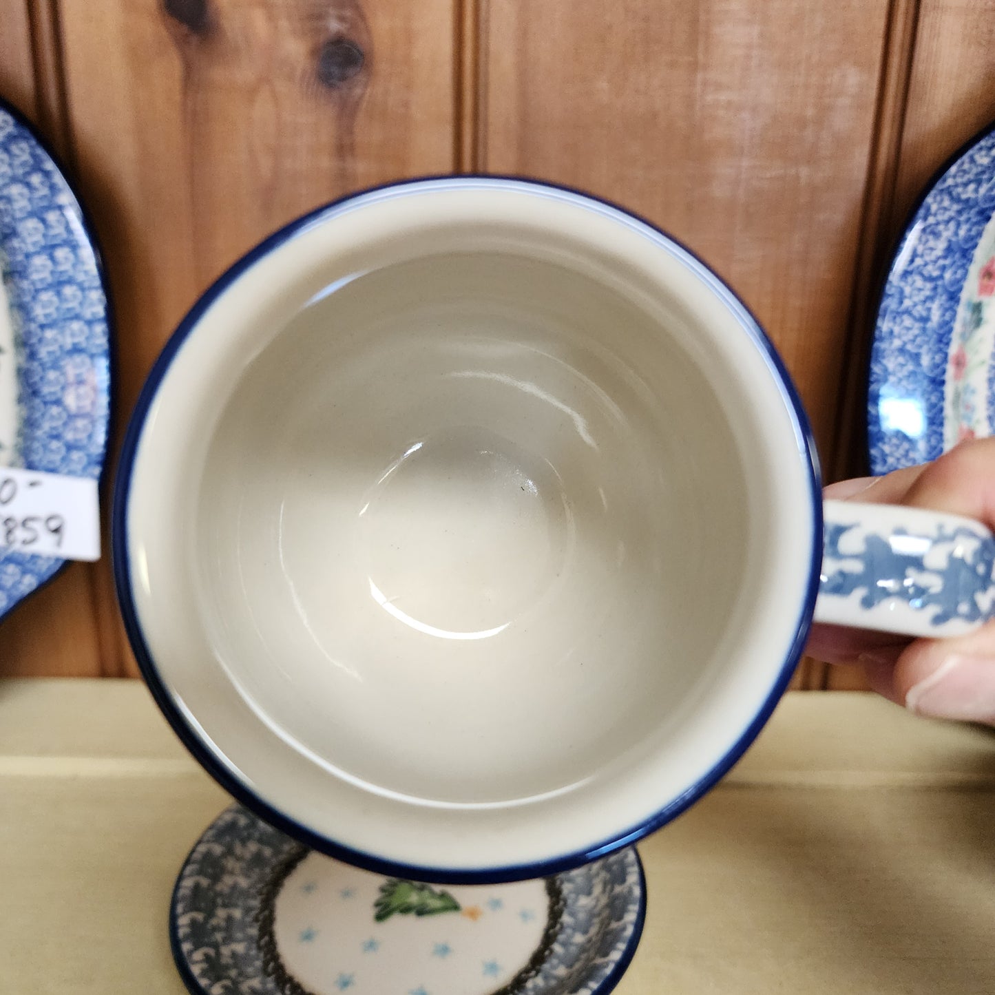 Mug w/Infuser and Saucer   12 oz.    1719X ~ Evergreens