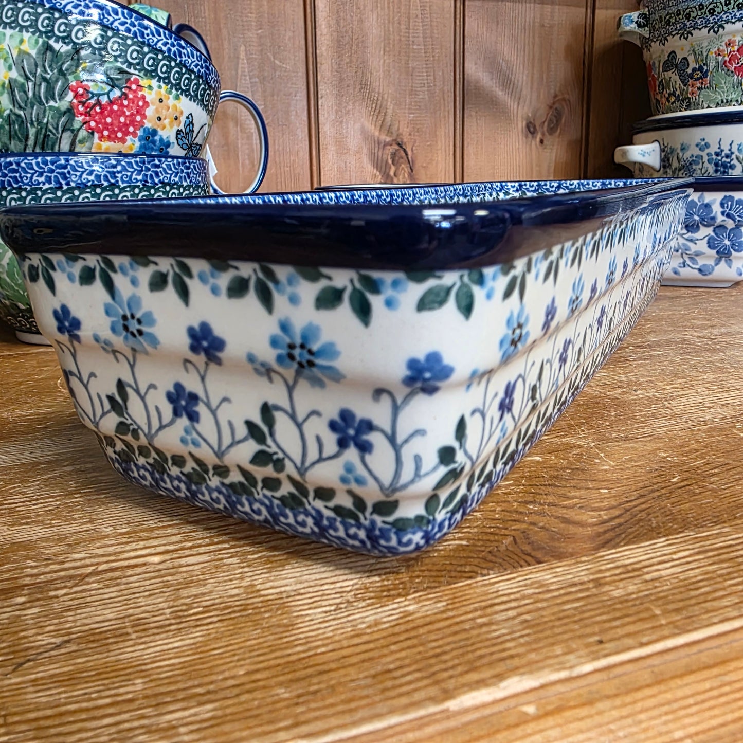 Baker Long Loaf 12" x 4.5" x 3.5"deep  784-2785X  Georgia Blue pf0526