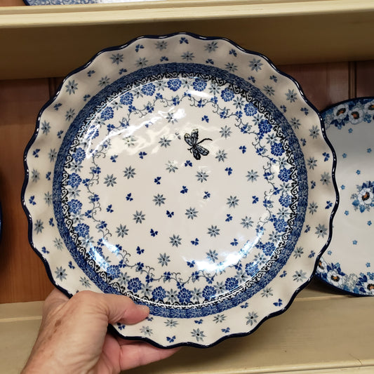 Pie Plate ~ Fluted ~ 10" 636-2009X Dragonfly