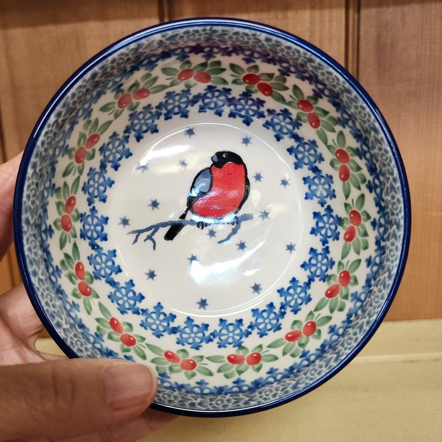 Bowl   Ice Cream   4.5"   U5179 ~ U3 Red Birds ~ M. Starzyk