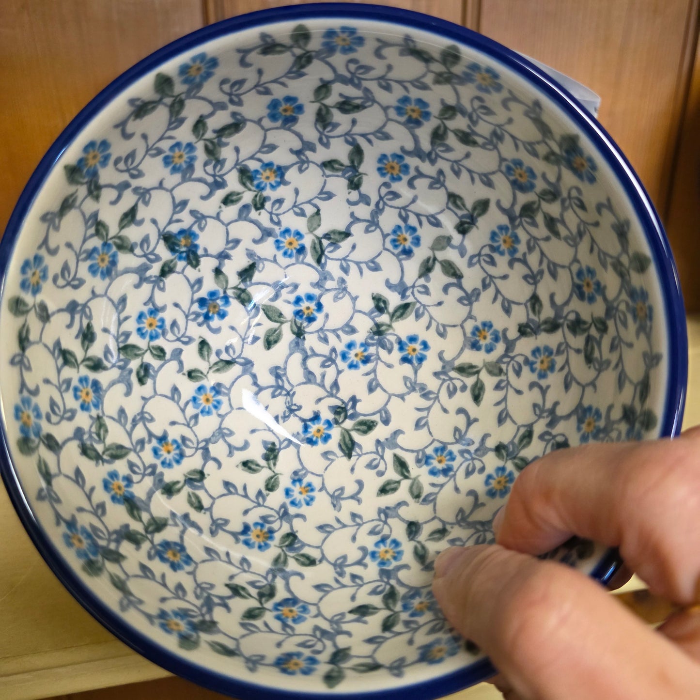 Bowl w/Pedestal   5.25"W  206-2089X  Forget Me Knots pf0526