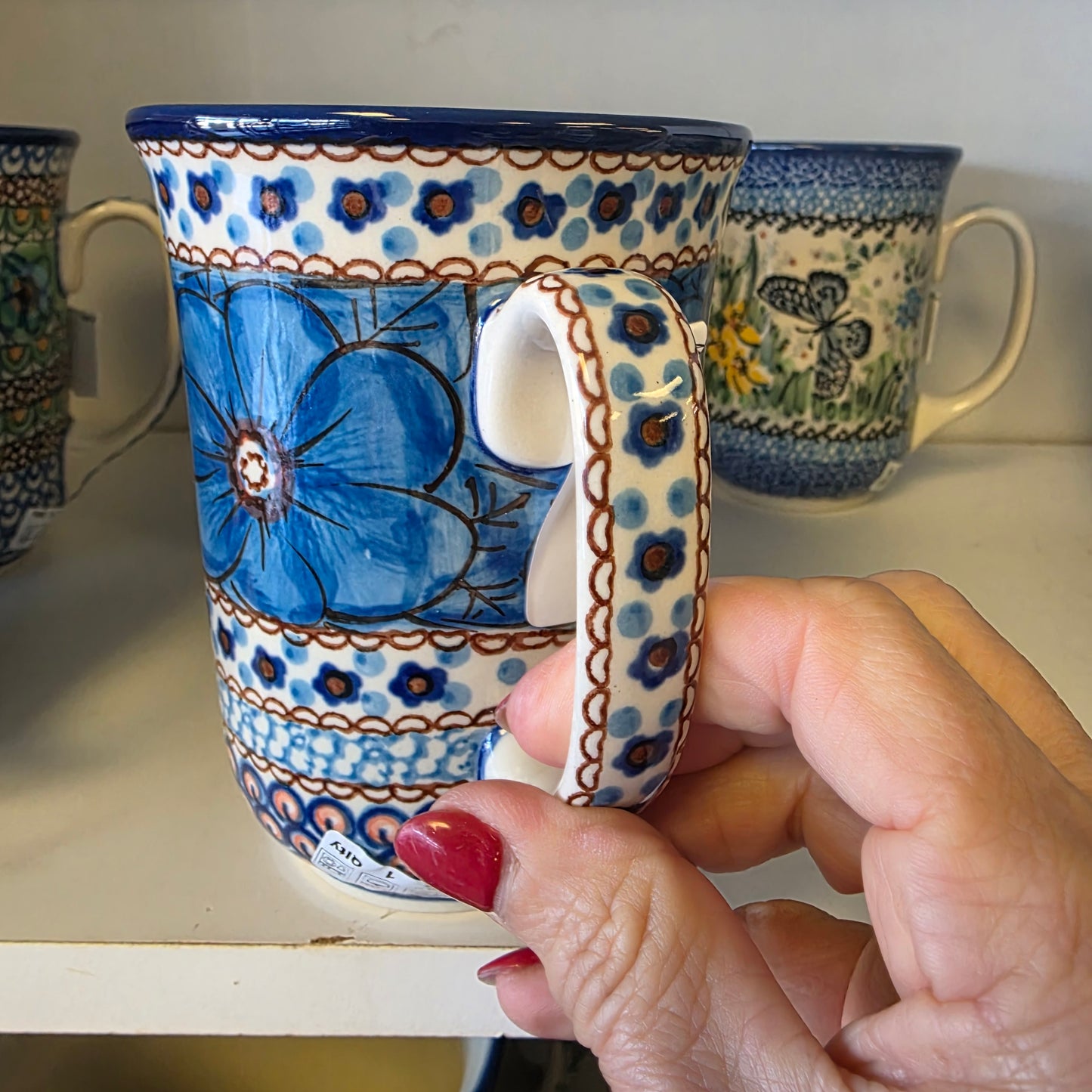 Mug ~ Bistro ~ 16 oz. U408C ~ U4 ~ J. Chyla Blue Jacek Chyla